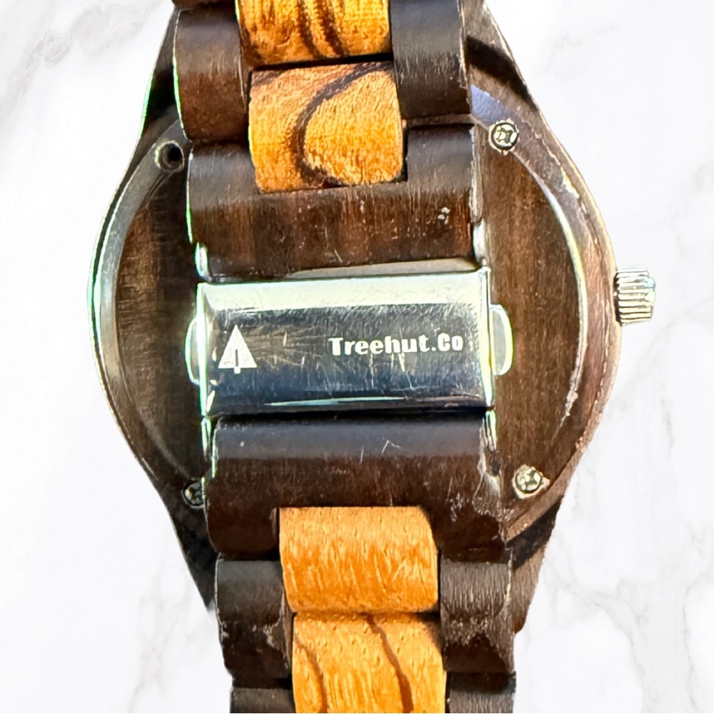 Treehut Men’s Wooden Watch – Mixed Wood with Wooden Dial - Picture 4 of 5